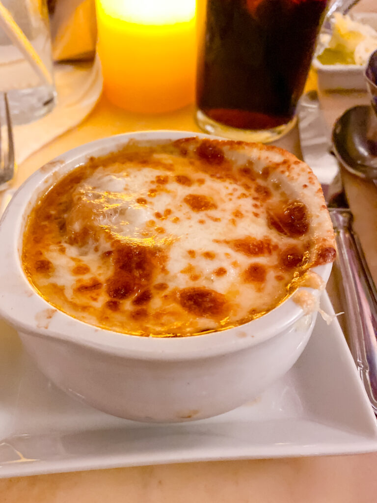 French Onion Soup au Gratin Disney Be Our Guest Restaurant Review