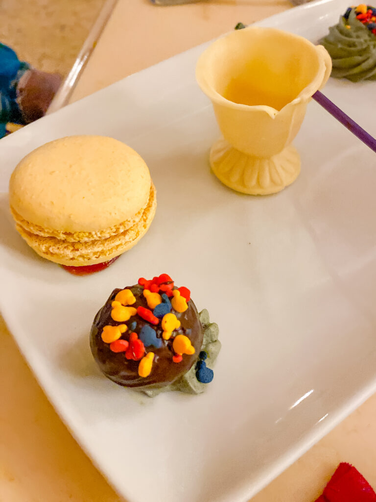 kids dessert trio Disney Be Our Guest Restaurant Review