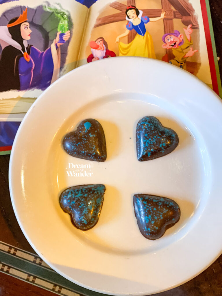 Storybook Dining at Artist Point chocolate hearts